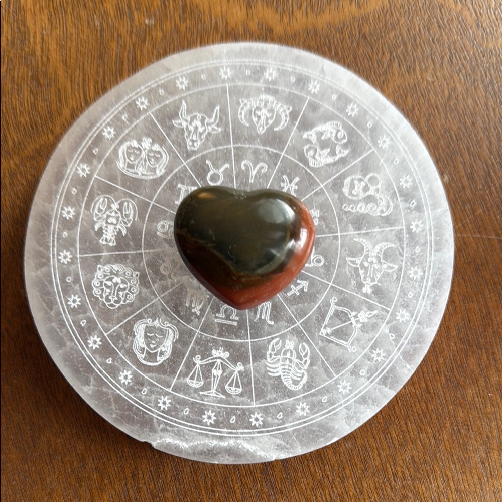 Small Polychrome Jasper Heart